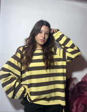 Carica l'immagine nel visualizzatore di Gallery, Felpina gialla a righe marroni🐝
