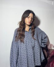 Carica l'immagine nel visualizzatore di Gallery, Camicia blu a pois🦋
